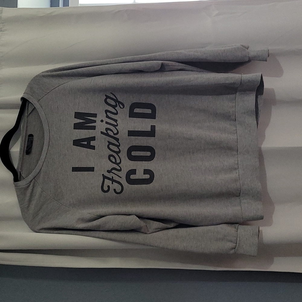 Light graphic crew neck sweater